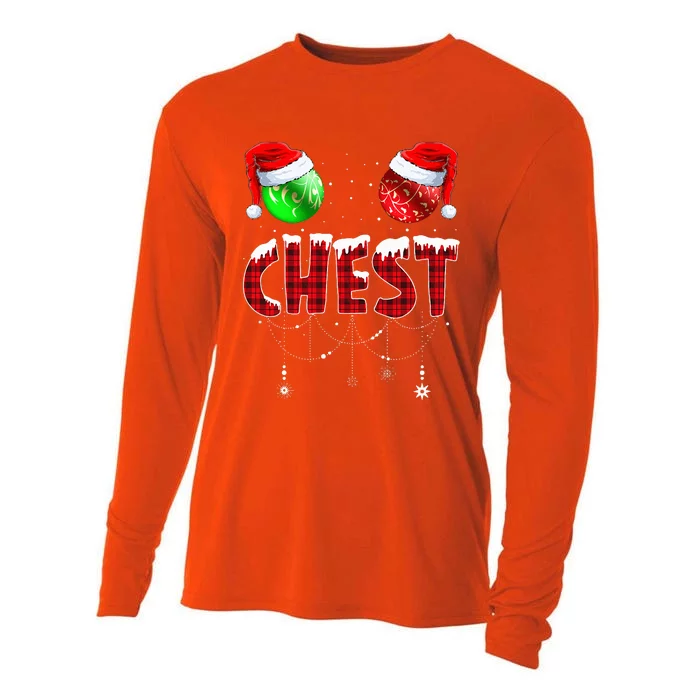 Chest Nuts Christmas Matching Couple Chestnuts Cooling Performance Long Sleeve Crew