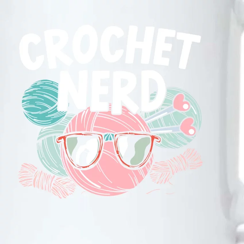 Crochet Nerd Crochet Lover Crocheting Gift Black Color Changing Mug