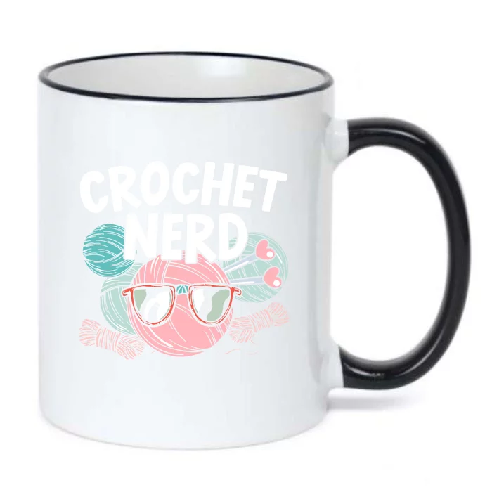 Crochet Nerd Crochet Lover Crocheting Gift Black Color Changing Mug