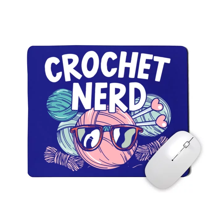 Crochet Nerd Crochet Lover Crocheting Gift Mousepad