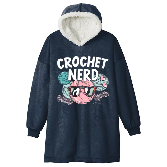 Crochet Nerd Crochet Lover Crocheting Gift Hooded Wearable Blanket