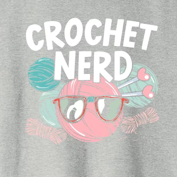 Crochet Nerd Crochet Lover Crocheting Gift Women's Crop Top Tee