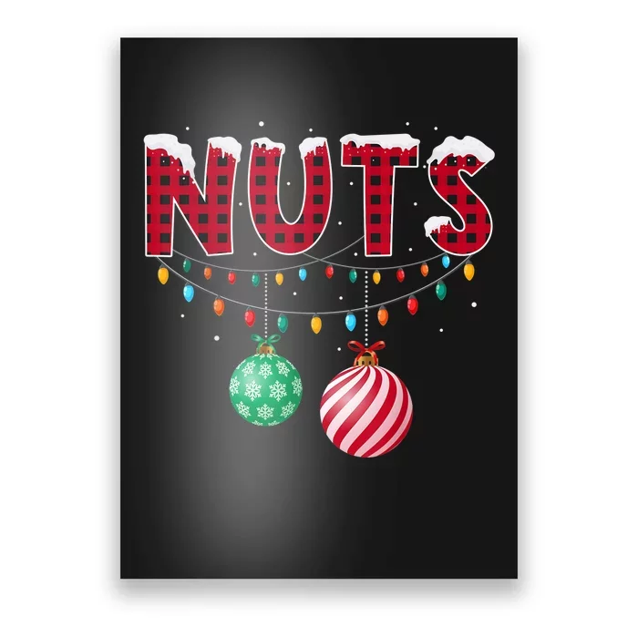 Chest Nuts Christmas Shirt Funny Matching Couple Chestnuts Poster