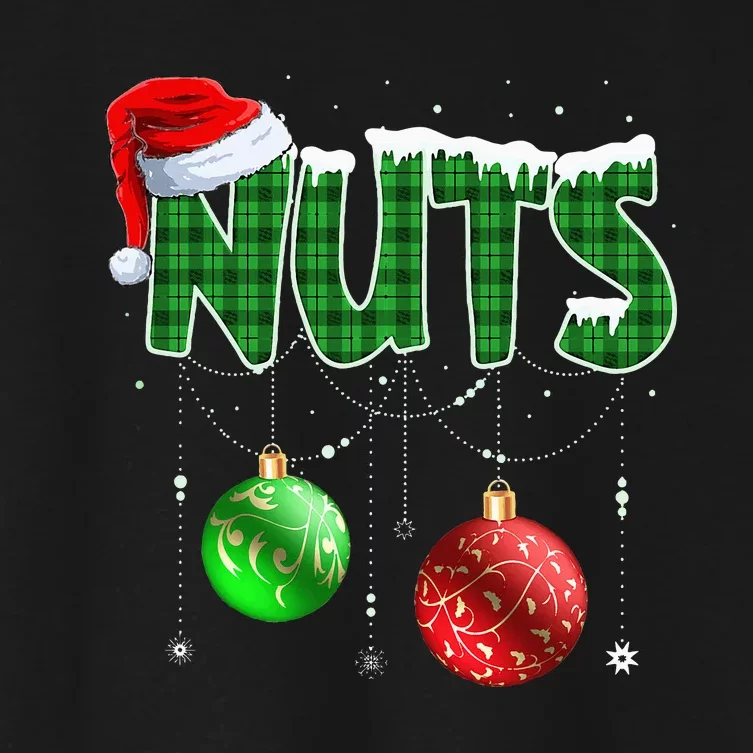 Chest Nuts Christmas Matching Couple Chestnuts Women's Crop Top Tee