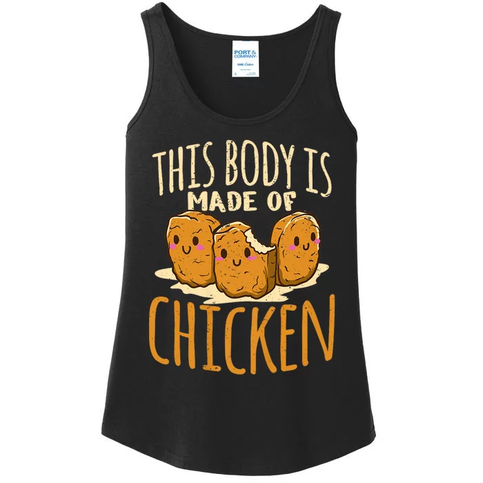 Chicken Nuggets Chicken Chicken Fast Food Funny Saying Ladies Essential Tank