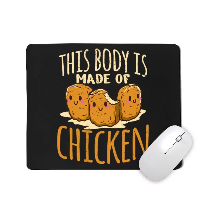 Chicken Nuggets Chicken Chicken Fast Food Funny Saying Mousepad