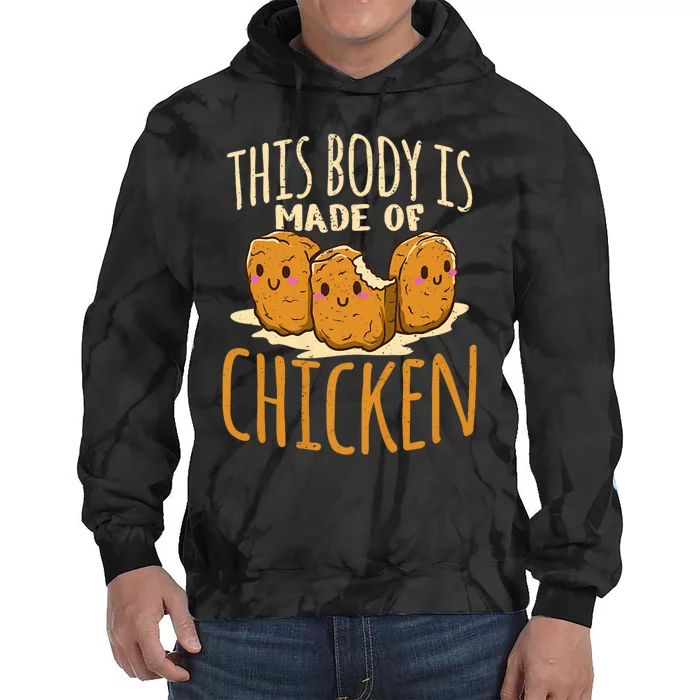 Chicken Nuggets Chicken Chicken Fast Food Funny Saying Tie Dye Hoodie