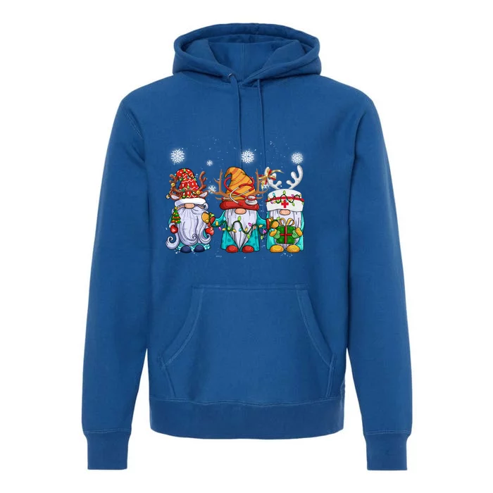 Cute Nurse Christmas Gnomes Cute Nurses Xmas Nursing Gift Premium Hoodie