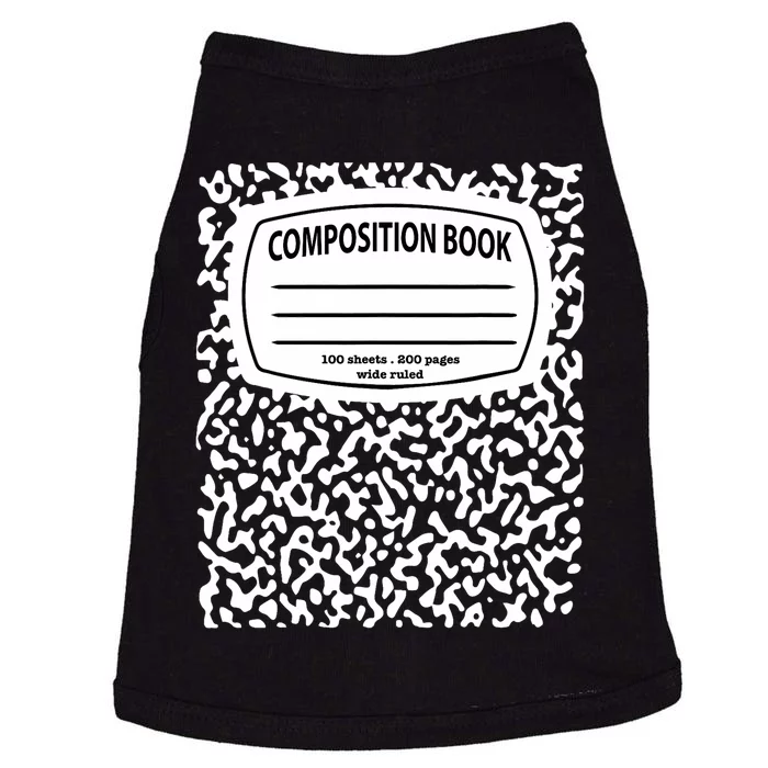 Composition Notebook Costume Matching Group Halloween Doggie Tank