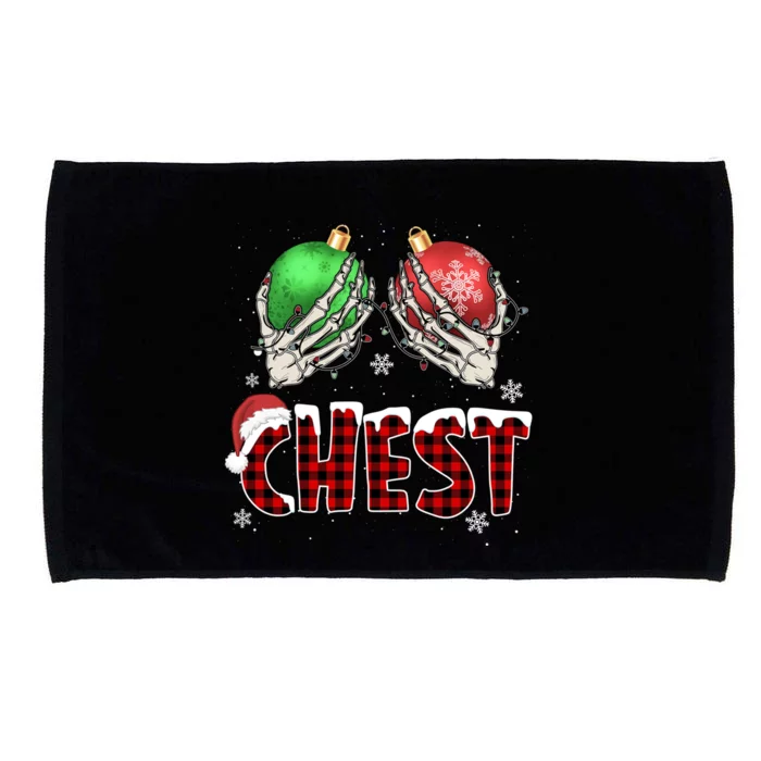 Chest Nuts Christmas Chestnuts Xmas Couple Matching Costume Meaningful Gift Microfiber Hand Towel