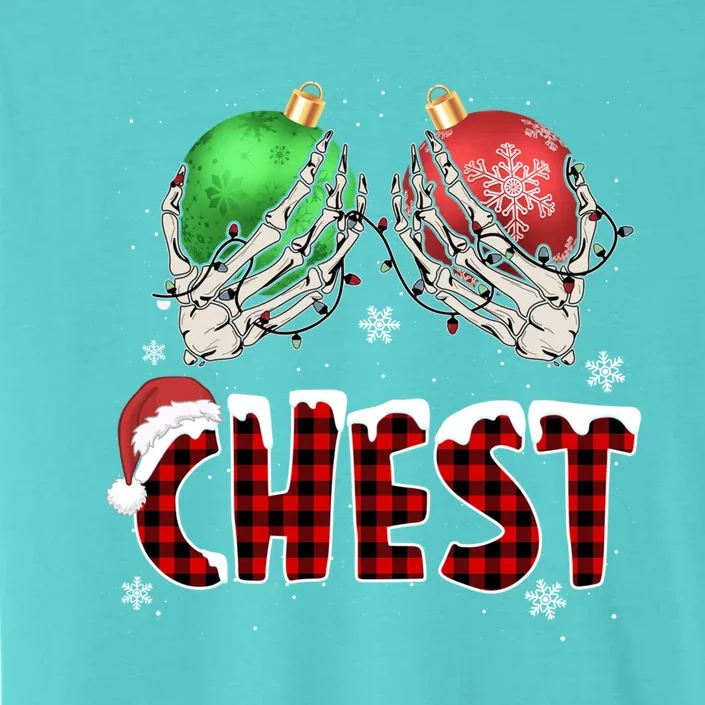 Chest Nuts Christmas Chestnuts Xmas Couple Matching Costume Meaningful Gift ChromaSoft Performance T-Shirt