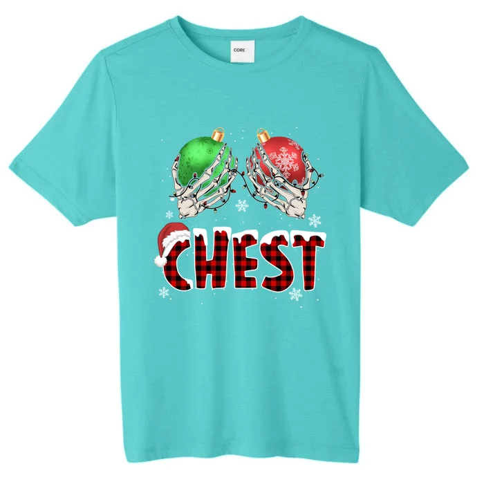 Chest Nuts Christmas Chestnuts Xmas Couple Matching Costume Meaningful Gift ChromaSoft Performance T-Shirt