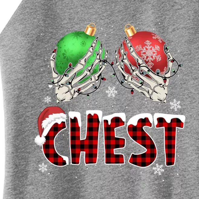 Chest Nuts Christmas Chestnuts Xmas Couple Matching Costume Meaningful Gift Women’s Perfect Tri Rocker Tank