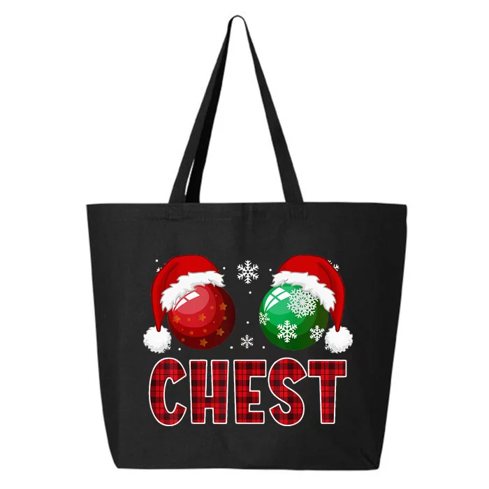 Chest Nuts Christmas Funny Matching Couple Chestnuts 25L Jumbo Tote