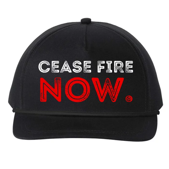 Ceasefire Now Snapback Five-Panel Rope Hat