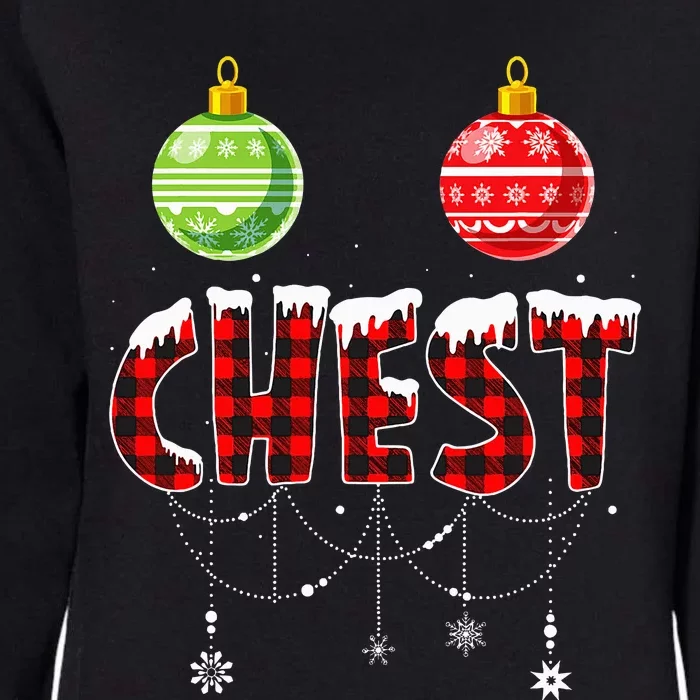 Chest Nuts Christmas Matching Couple Chestnuts Womens California Wash Sweatshirt