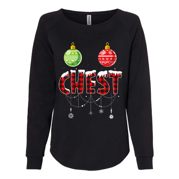 Chest Nuts Christmas Matching Couple Chestnuts Womens California Wash Sweatshirt