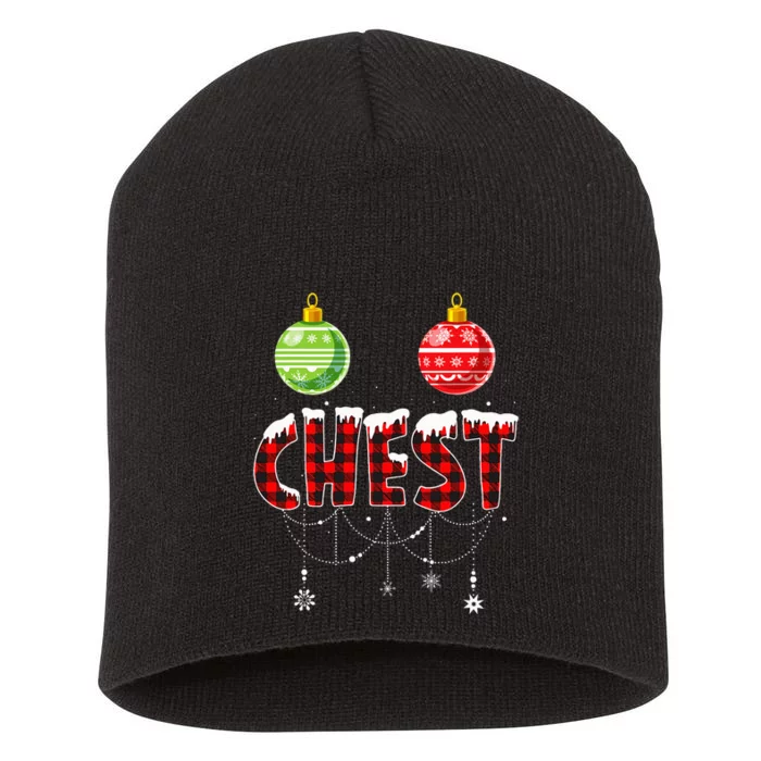 Chest Nuts Christmas Matching Couple Chestnuts Short Acrylic Beanie