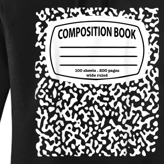 Composition Notebook Costume Matching Group Halloween Women's Pullover Hoodie