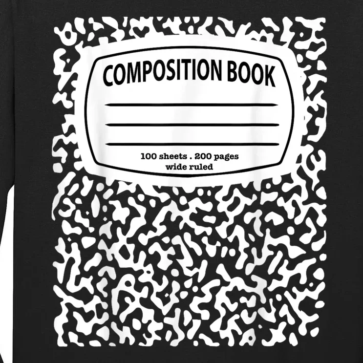 Composition Notebook Costume Matching Group Halloween Tall Long Sleeve T-Shirt