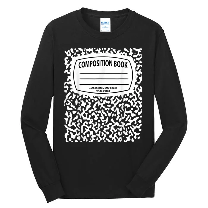 Composition Notebook Costume Matching Group Halloween Tall Long Sleeve T-Shirt