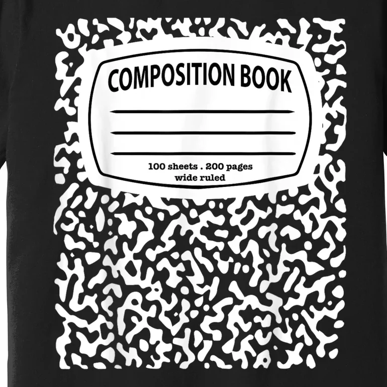 Composition Notebook Costume Matching Group Halloween Premium T-Shirt