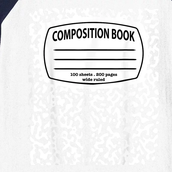 Composition Notebook Costume Matching Group Halloween Baseball Sleeve Shirt