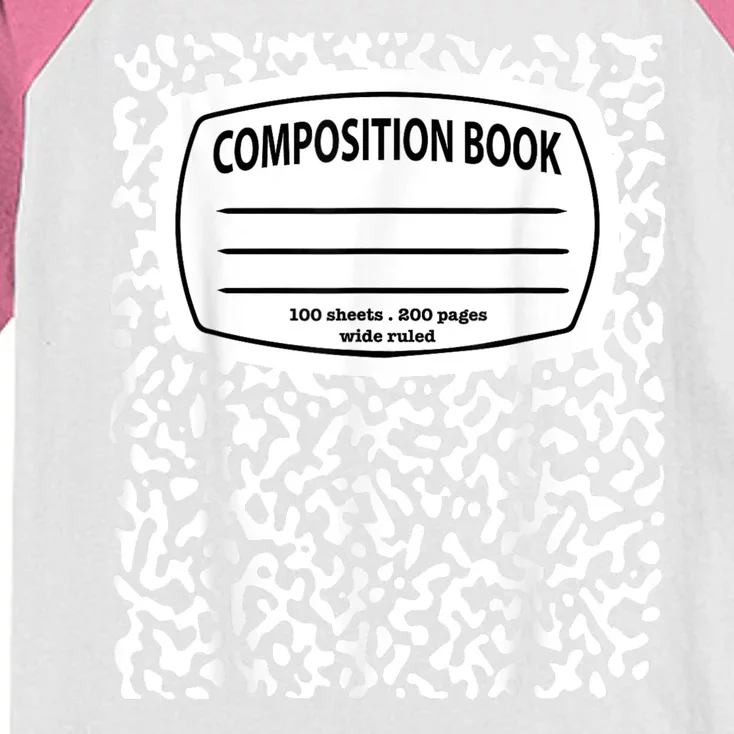 Composition Notebook Costume Matching Group Halloween Kids Colorblock Raglan Jersey