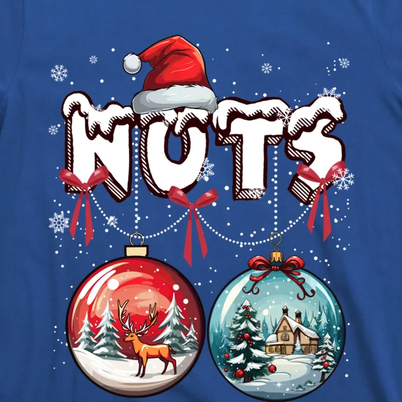 Chest Nuts Christmas Matching Couple Chestnuts Family Funny Great Gift T-Shirt