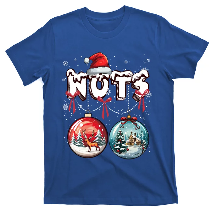 Chest Nuts Christmas Matching Couple Chestnuts Family Funny Great Gift T-Shirt