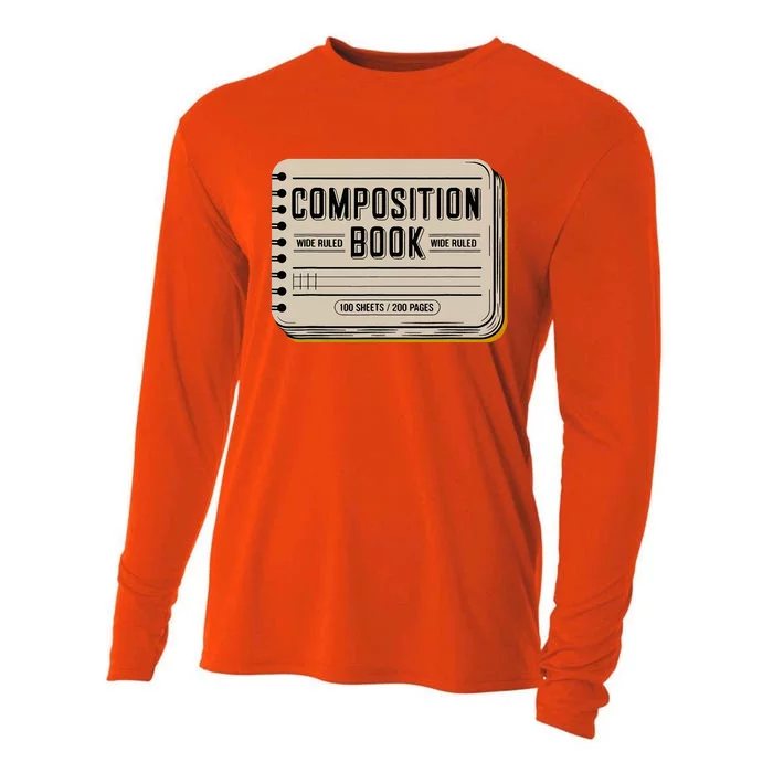 Composition Notebook Costume Cooling Performance Long Sleeve Crew