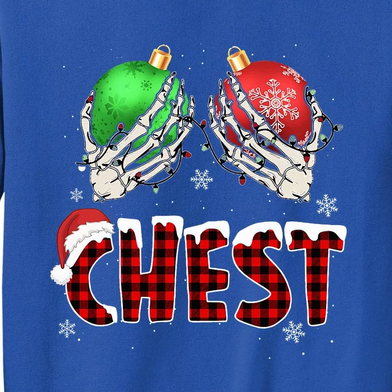 Chest Nuts Christmas Chestnuts Xmas Couple Matching Costume Tall Sweatshirt