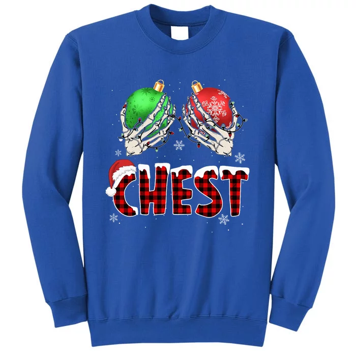 Chest Nuts Christmas Chestnuts Xmas Couple Matching Costume Tall Sweatshirt