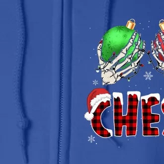 Chest Nuts Christmas Chestnuts Xmas Couple Matching Costume Full Zip Hoodie