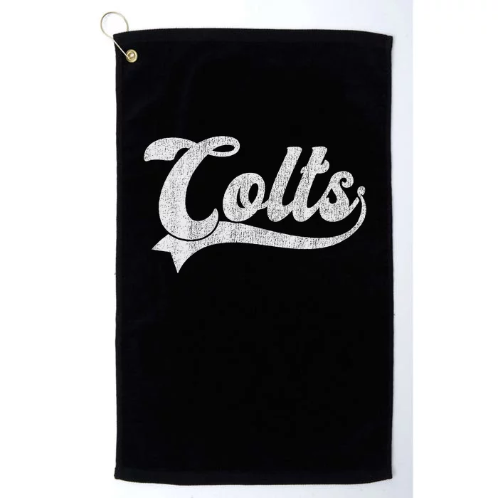 Colts Name Platinum Collection Golf Towel