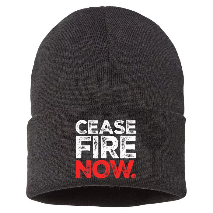 Ceasefire NOW Sustainable Knit Beanie