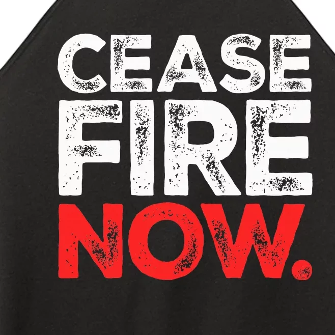 Ceasefire NOW Women’s Perfect Tri Rocker Tank