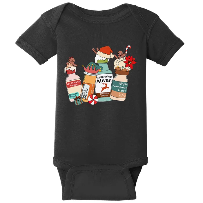 Christmas Nurse Christmas Spiced Vanilla Versed Propofol Baby Bodysuit