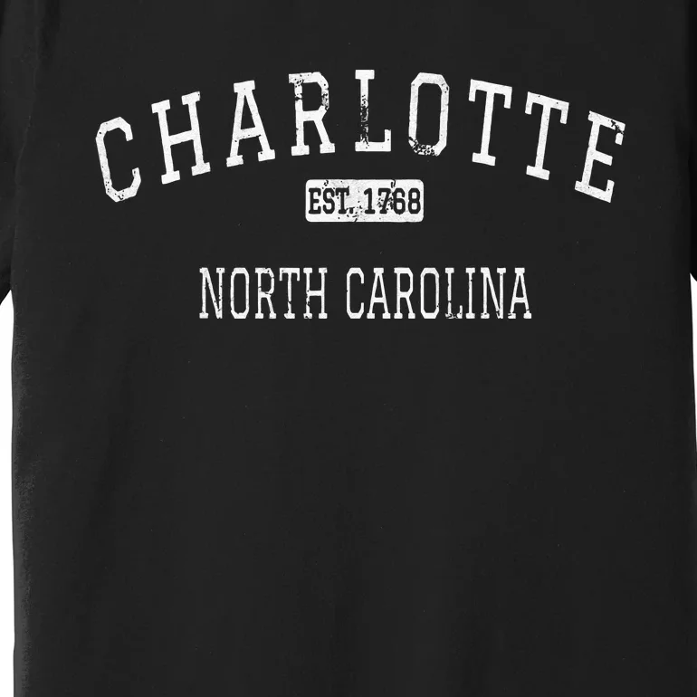 Charlotte North Carolina NC Vintage Premium T-Shirt