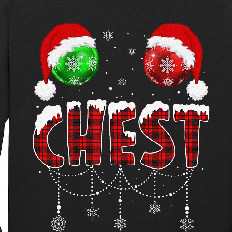 Chest Nuts Christmas Matching Couple Chestnuts Tall Long Sleeve T-Shirt