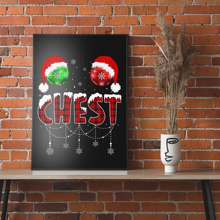 Chest Nuts Christmas Matching Couple Chestnuts Poster