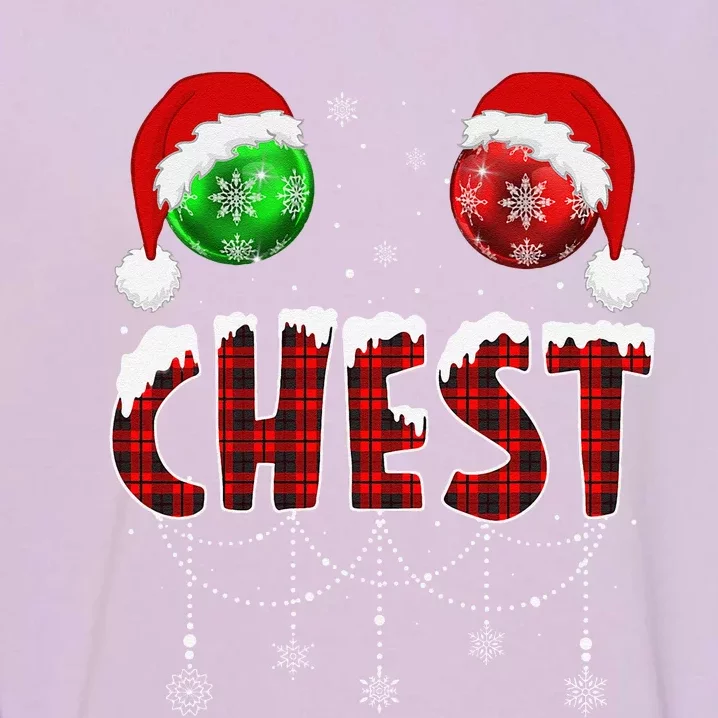 Chest Nuts Christmas Matching Couple Chestnuts Garment-Dyed Sweatshirt