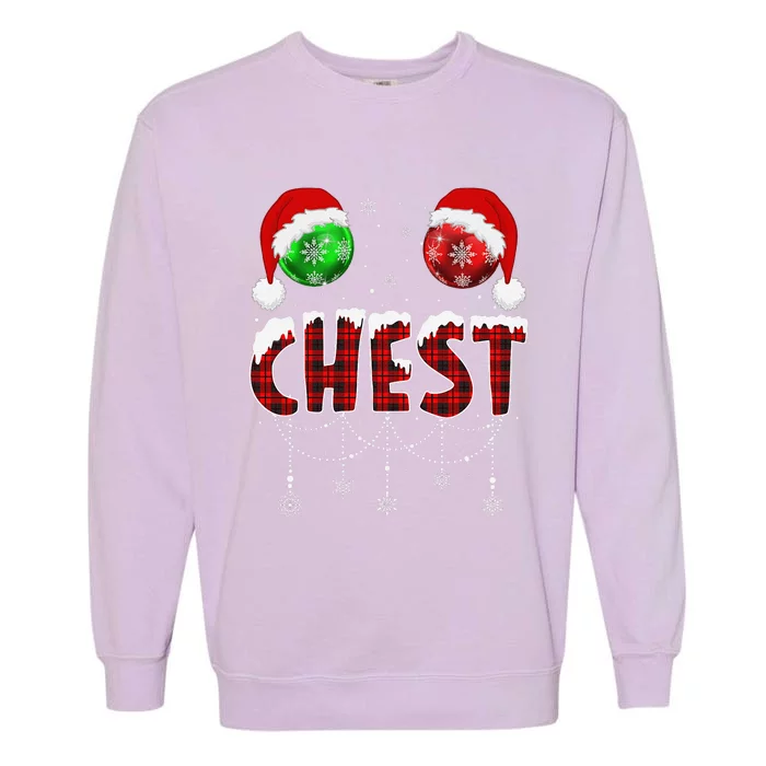 Chest Nuts Christmas Matching Couple Chestnuts Garment-Dyed Sweatshirt