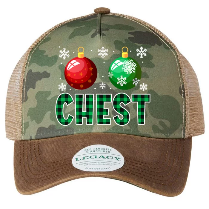 Chest Nuts Christmas Funny Couples Christmas Chestnuts Legacy Tie Dye Trucker Hat