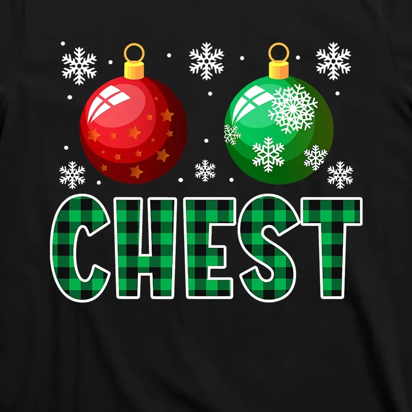 Chest Nuts Christmas Funny Couples Christmas Chestnuts T-Shirt