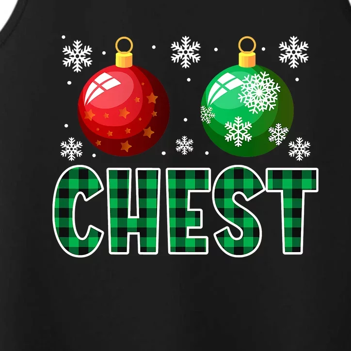 Chest Nuts Christmas Funny Couples Christmas Chestnuts Performance Tank