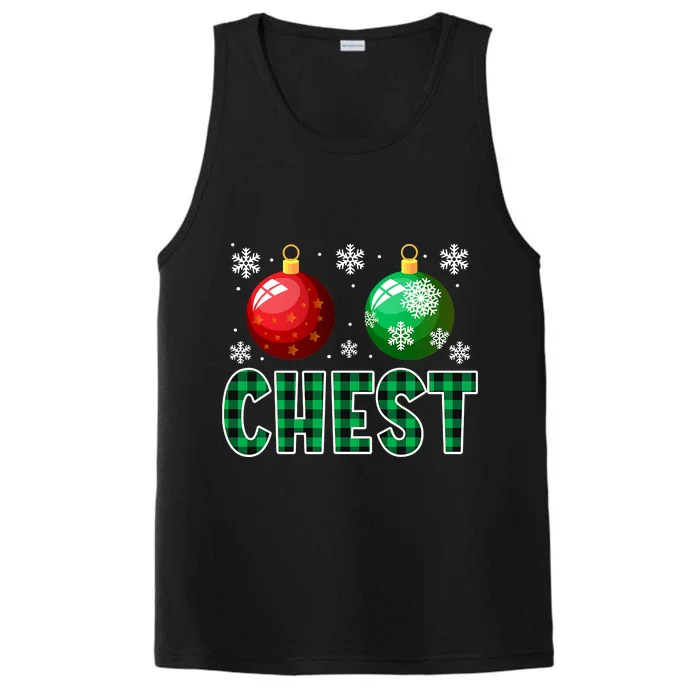 Chest Nuts Christmas Funny Couples Christmas Chestnuts Performance Tank