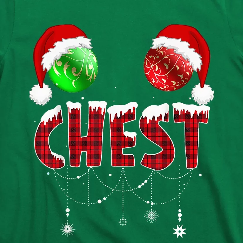 Chest Nuts Christmas Funny Matching Couple Chestnuts T-Shirt