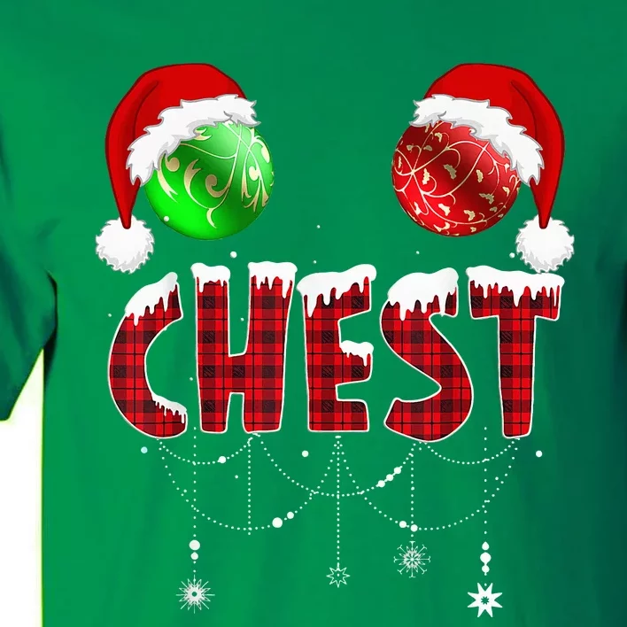 Chest Nuts Christmas Funny Matching Couple Chestnuts Tall T-Shirt