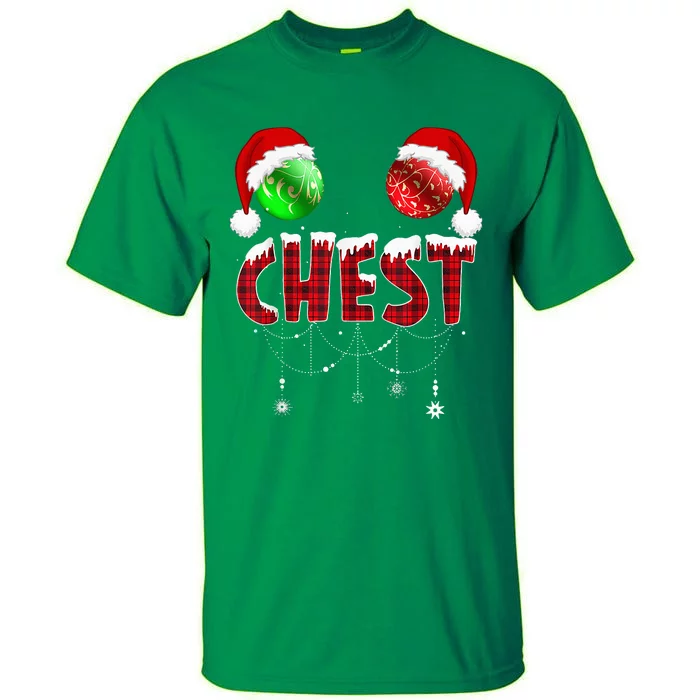 Chest Nuts Christmas Funny Matching Couple Chestnuts Tall T-Shirt